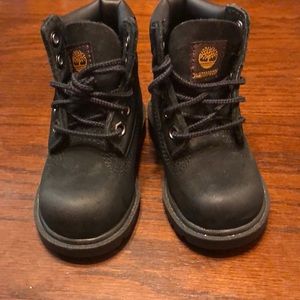 Black toddler Timberland boots